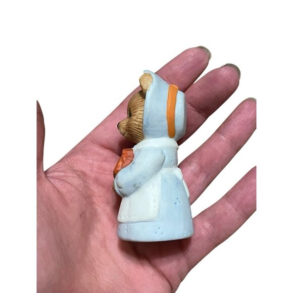 Homco Figurine Autumn Harvest Thanksgiving Bear Holiday Vintage - Picture 5 of 6